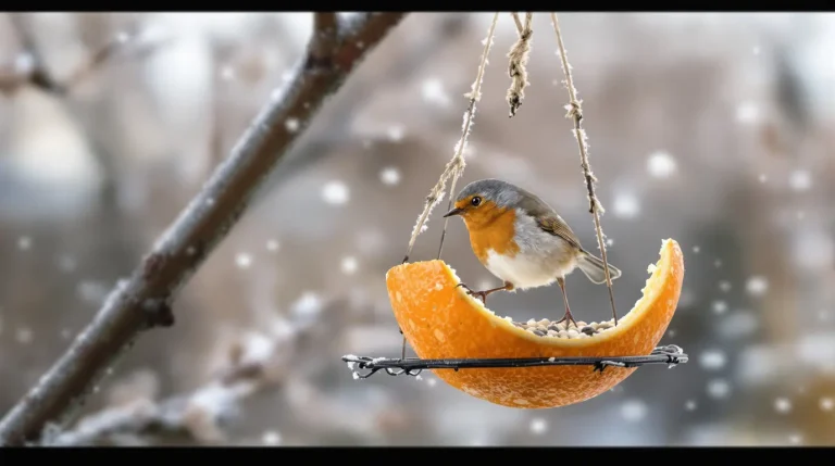 Cet agrume que vous jetez chaque matin peut devenir un refuge précieux pour les oiseaux du jardin cet hiver