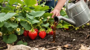 Les fraisiers donnent de plus gros fruits si on les arrose au printemps avec cet ingrédient de cuisine
