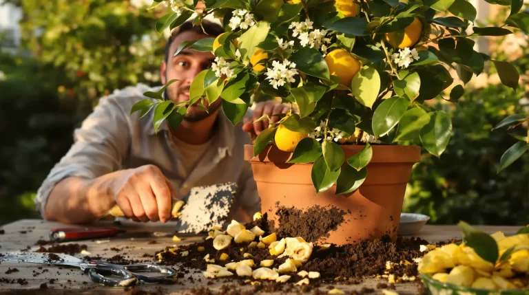 Citronnier qui ne donne rien : enterrez ce déchet de cuisine au pied, il peut se couvrir de fruits