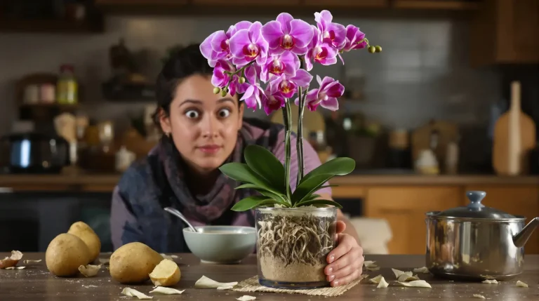 Orchidée : obtenez très vite une floraison spectaculaire grâce à une simple pomme de terre